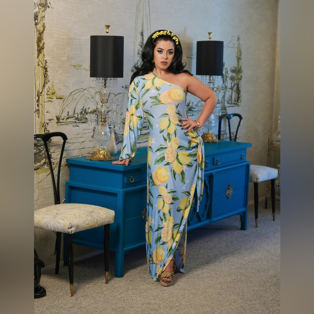 Lemon Print Amore Dress - Bululu & Vintage Vantalizm